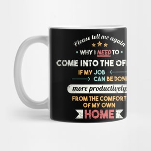 MY Job Can Be Done From Home Mug